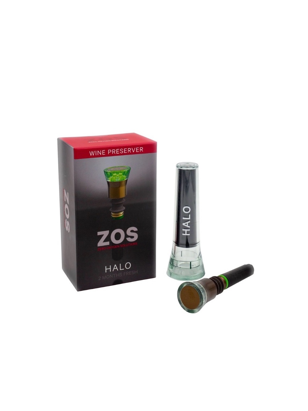 NIB! Zero Oxygen Solutions Halo Wine Preserver in Sealed Box